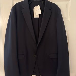 Theory Clinton SL C mens blazer eclipse blue compact ponte